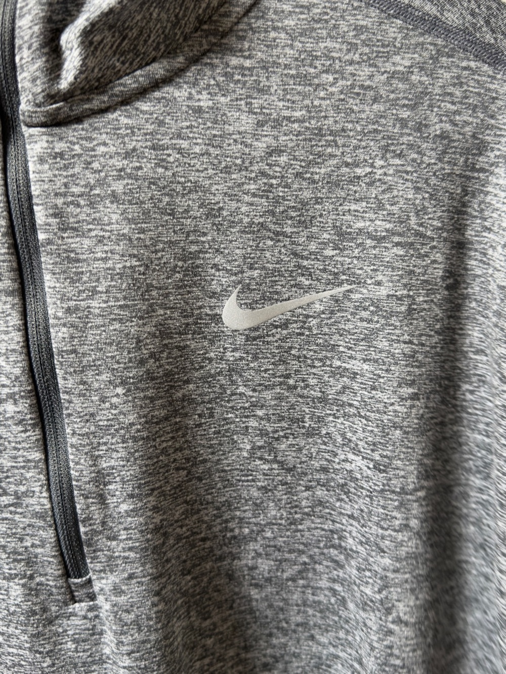 Nike Gray Heather Dri-FIT Running Pullover - Picture 4 of 4